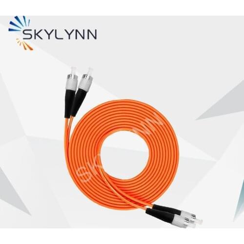 30PCS 2 Meter Length FC/UPC-FC/UPC DX 2.0MM Multimode OM2 FTTH Fiber Optic Patch Cable, Orange LSZH Jacket Jumper, IL Less 0.3db