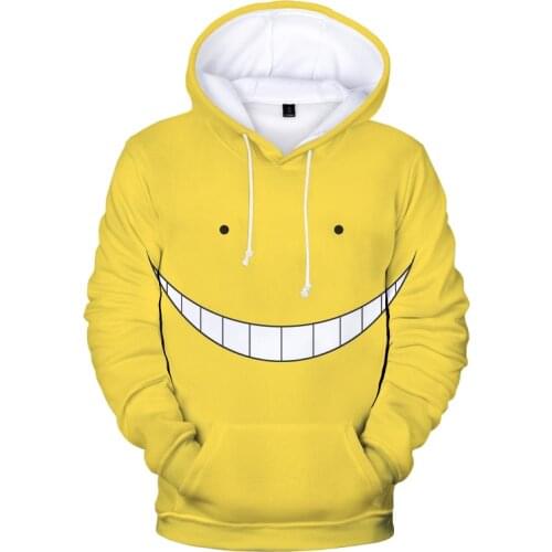 8 Colors Assassination Classroom Koro Sensei 3D Printed Hoodies New Boys/Girls Fashion Cute Pullover Japanese Anime Sweatshirts