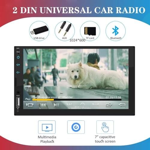 2Din notAndroid Auto Car Radio Apple Carplay 7inch MP5 Multimedia Player Bluetooth Handsfree A2DP USB Head Unit touch screen aux