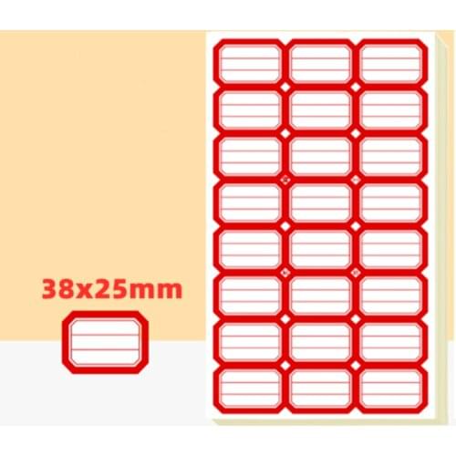 Blank lable paper name sticker classification 240pcs self-adhesive label write paper classified stickers price tag number T3