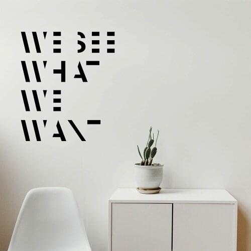Colorful Encouraging text Sticker Waterproof Vinyl Wallpaper Home Decor for Living Room Company School Office Decal Mural