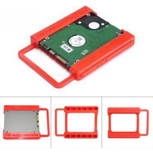 New Universal 2.5 to 3.5 inch SSD to HDD Plastics Adapter Mounting Bracket Hard Drive Holder for Computer SSD Bay Stand Dropship