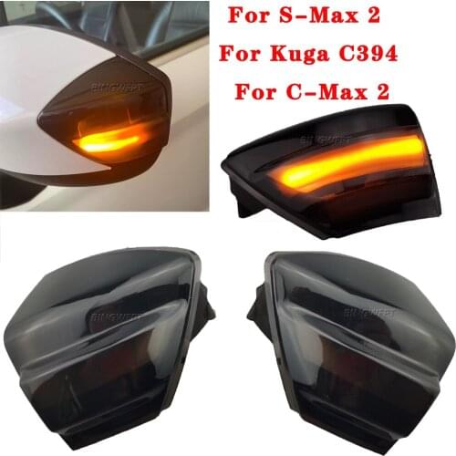 Dynamic Blinker For Ford S-Max 2007 2014 Kuga C394 2008 2012 C-Max 2011 2019 LED Turn Signal Mirror Light