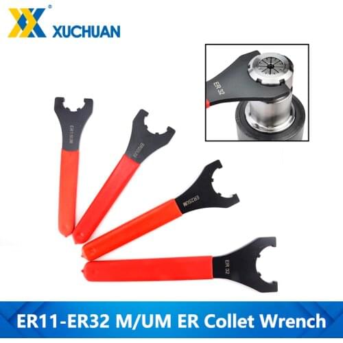 1pc M/UM Type ER Wrench ER11/16/20/25/32 ER Collet Chuck Nut Spanner End Milling Bit Holder CNC Lathe Tools