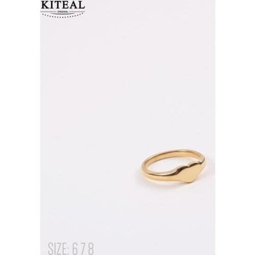 KITEAL Hot Sale Gold Vermeil size 6 7 8 female Knuckle Rings Hearts,ins prices in euros Jewelry European Style
