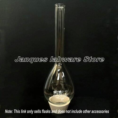 1pcs Borosilicate Glass Nitrogen Fixation Flask Lab Long Neck Oval Ammonia Nitrogen Flask Capacity 50/100/150/250/500/1000ml
