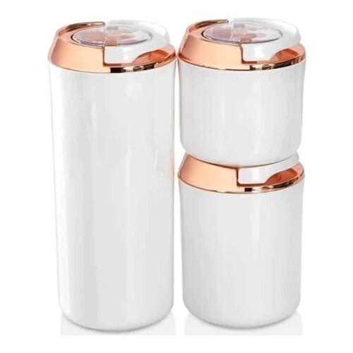 VIP John Round storage Container 3 Piece Set dry food storage container plastic box cereal dispenser pasta snack food storage