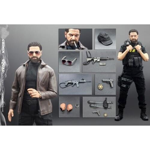 1/6 Scale Soldier Captain BBK010 SHERIFF Detective Doll Model 12' Full Set Action Figure Toy Collectible Dolls Gift