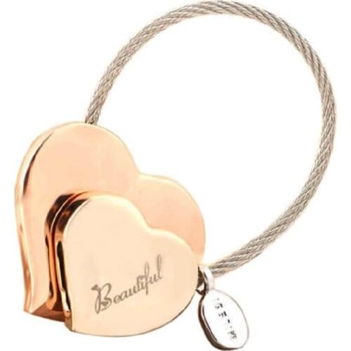 Milesi -New Gift Brand Heart Key chain Keychain Trinket Car Key Holder Rings for Women Novelty Gift innovative Items Bag Pendant