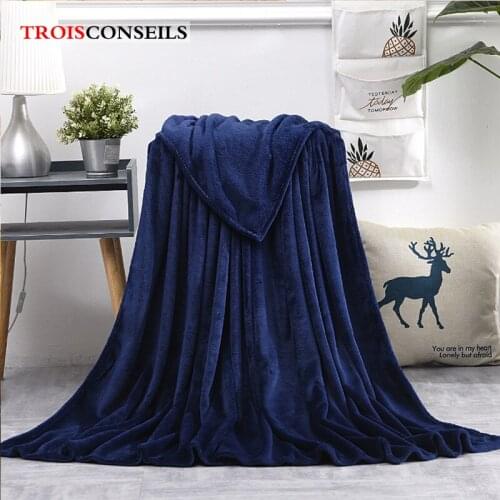 Soft Warm Coral Fleece Blanket Flannel Plush Throw Blankets On Sofa Bed Travel Light Thin Mechanical Wash Solid Color Bedspread