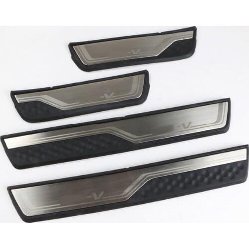 Stainless Steel Wholesale Door Sill Cover Trim Protectors Guard For Honda CRV 2017 2018 2019 Car Accessories Sticker 4 PCS