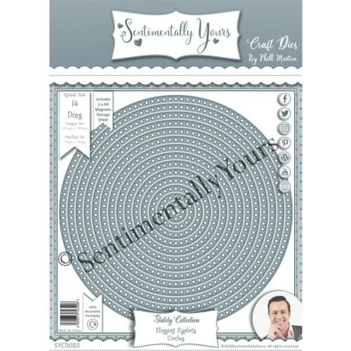 CH 2020 New Double Debossed die Round Stitched Metal Cutting Die DIY Scrapbooking Craft Embossing Making Stencil Template