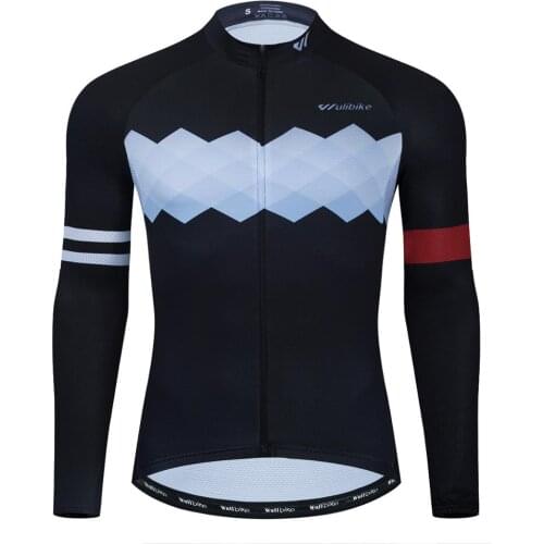 Wulibike 2020 new spring and autumn cycling jersey mens long sleeve bicycle clothes outdoor sports wear bike top blouse