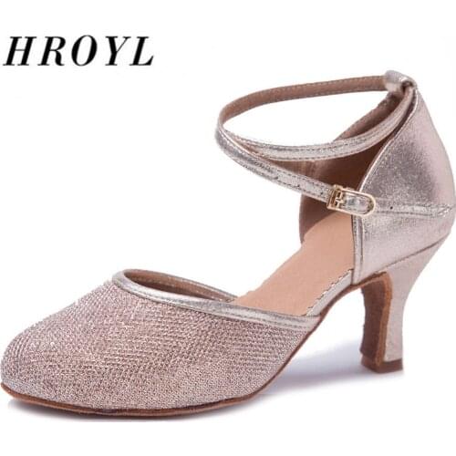 New Type Ballroom Latin Tango Modern Dance Shoes Closed Toe Sandals Indoor Dancing Shoes Women Girls Ladies Salsa Shoes Hot Sale