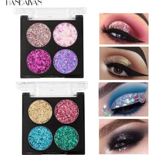 Eye Makeup Waterproof Glitter Smokey Eyeshadow Palette Metallic Pigment Matte Lasting Eye Shadow for Women Cosmetics
