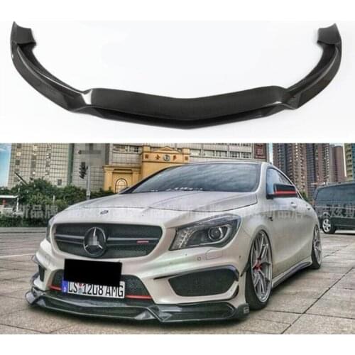 CARBON FIBER Front Lip Spoiler Bumper Cover FOR Mercedes-Benz CLA Class W117 CLA180 CLA200 CLA250 CLA260 CLA45 2013-2019
