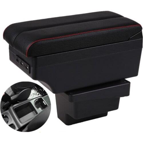 For Volkswagen Tiguan armrest box central content box interior Armrests Storage car-styling accessories part with USB