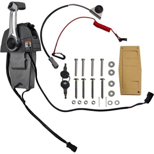 Outboard Remote Throttle Control Box Key Switch Kit for Johnson Evinrude 5006186