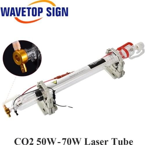 WaveTopSign Co2 Glass Laser Tube 1000mm 50W Glass Laser Lamp for CO2 Laser Engraving Cutting Machine Marking Equipment Parts