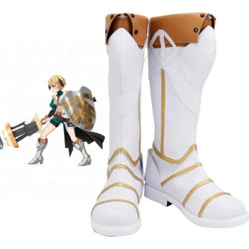 Fate Grand Order FGO Sir Gareth Cosplay Boots White Shoes Custom Made for Unisex