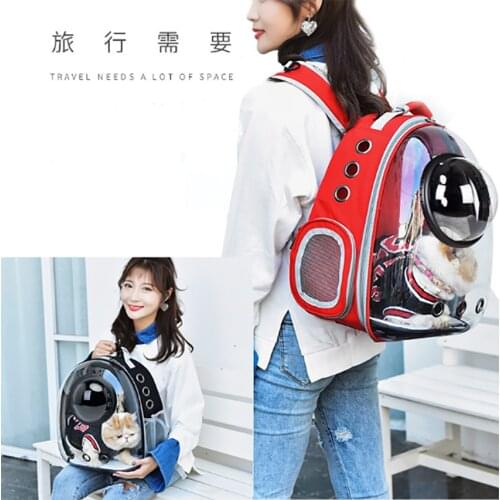 Cat Carrier Bags Breathable Pet Carriers Small Dog Cat Backpack Travel Space Capsule Cage Pet Transport Bag Carrying For Cats