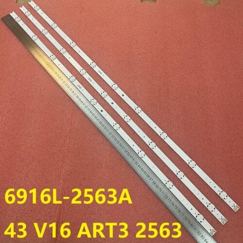 LED bar(3) For LG 43UH6509 43UH661V 43UH656V 43UH668V 43UH676V 43UH650V 6916L-2563A 43UW660H 43UW760H 43UH651V 43UH671V 43UH6507