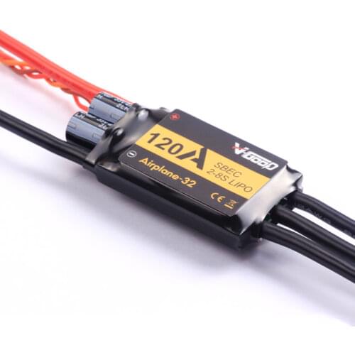 VGOOD Airplane32 A32 120A Airplane Brushless ESC 5.5V/8A SBEC 2-8S LIPO for RC Model 3D Ducted Airplane Fixed-Wing DIY Parts