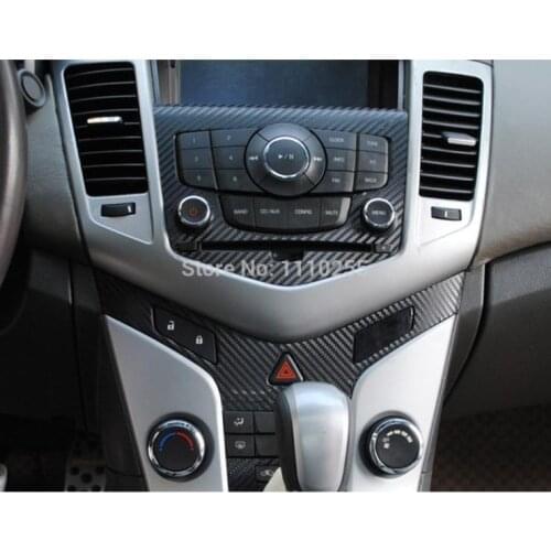 Aliauto Carbon Fiber Vinyl Car Sticker Car Center Console Panel Sticker Special Designed for Chevrolet Chevy Holden Cruze