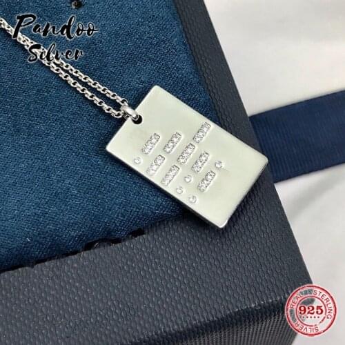 High Quality S925 Sterling Silver Jewelry 1:1 Copy, Alphabet Necklace Women Fashion Jewelry Letter Stars Pendants Necklaces