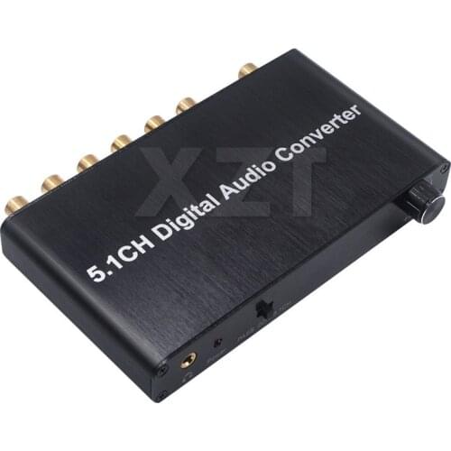 High Quality 5.1CH Digital Audio Converter Decoder SPDIF Coaxial to RCA DTS AC3/DST to 5.1 Amplifier Analog Converter for PS4