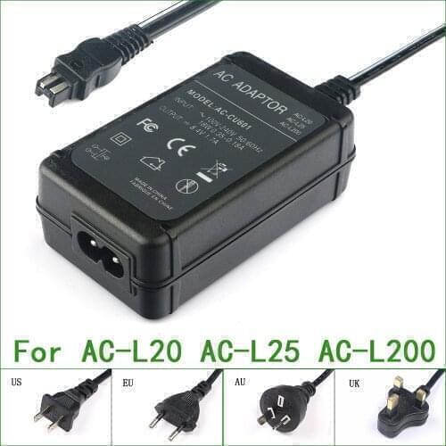 AC Power Adapter Charger For Sony DCR-SX33 DCR-SX34 DCR-SX40 DCR-SX41 DCR-SX43 DCR-HC20 DCR-HC21 DCR-HC22 DCR-HC23 DCR-HC24