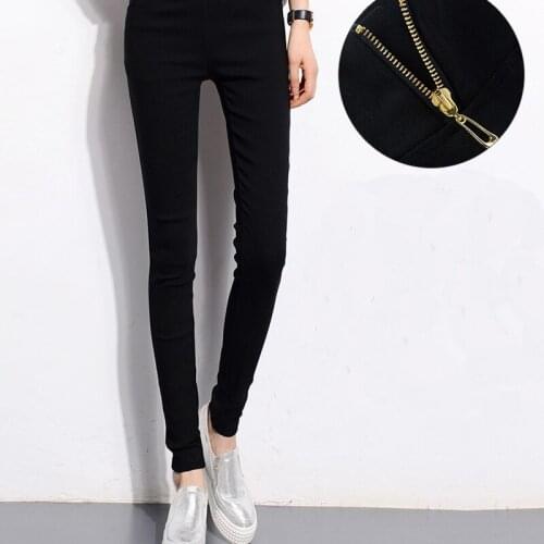 Womens Black Pants Pencil Ladies Skinny Trousers Women Slim Elastic Trousers Leggings Female High Waist Outerwear