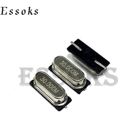 10PCS SMD Quartz Crystal Resonator Passive Oscillator HC49S 22.1184Mhz 24Mhz 24.000Mhz 25Mhz 26Mhz 27Mhz 27.12Mhz 30Mhz