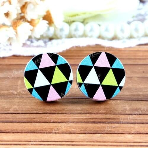 16mm Round High Quality Photo Wood Laser Cut Cabochon to make Rings, Earrings, Bobby pin,Necklaces, Bracelets