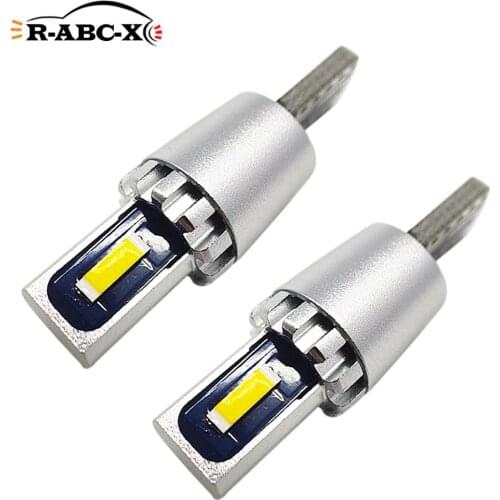 2 pcs T10 W5W 194 canbus led bulb car instrument dashboard light 10-30V 12V 24V blue green lemon yellow white 260lm Error Free
