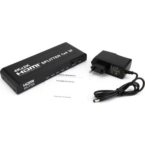 4K*2K HDMI Connector 1 In 4 out HDMI adapter HDMI Switch Switcher Splitter for XBOX DVD PS3 PS4 Projector