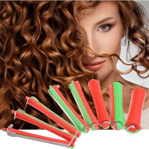 80pcs/set DIY Cold Perm Rod Hair Curling Salon Hair Roller Curling Curler Rubber Band Professional Salon Hair Clip Hairdressing