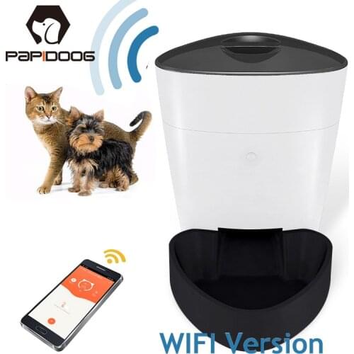 WiFi/Button Version 4L Automatic Pet Feeder USB Battery Timing Smart Cat Dog Dry Food Dispenser Bowls Remote Control APP