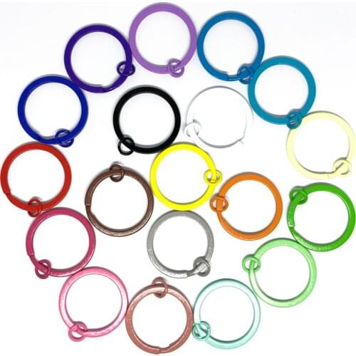 REGELIN 30MM colorful Metal Key Holder Split Rings Unisex Keyring Keychain Keyfob Accessories Keychain Making Diy Accessories