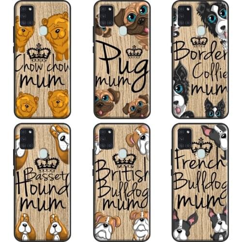 Sprocker Chow Boxer Pug Mum Dog Phone Cover For Samsung A12 A32 A42 A52 A72 A02S A10 A40 A50 A70 A20e A21S A11 A31 A51 A71