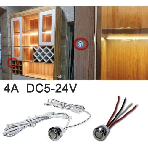 DC5-24V Touch Sensor With Dimmer Big current 4A touch Dimmer Control Switch for Smart Home LED Light Strip
