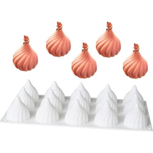 Eco-Friendly 15 Hole Onion Silicone Resin Mousse Cake Mold Jelly Pudding Molds Chocolate Mould Ice Mold Kitchen Accessories