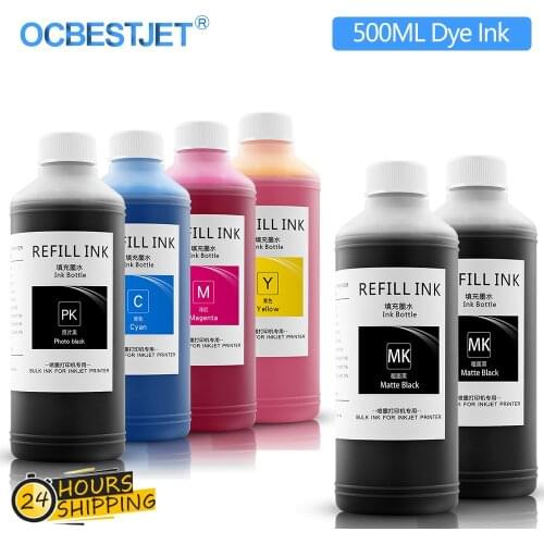 500ML Dye Ink For Canon PFI 102 104 107 Refill For IPF 500 510 600 610 700 710 650 655 750 755 760 765 670 680 685 770 780 785