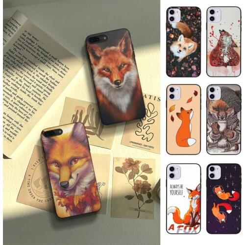 Cute Cartoon Animal Fox Phone Case Fundas Shell Cover For Samsung A51 A52 A71 A72 A80 A91 A20E A32 A31 A21 A11 For S21