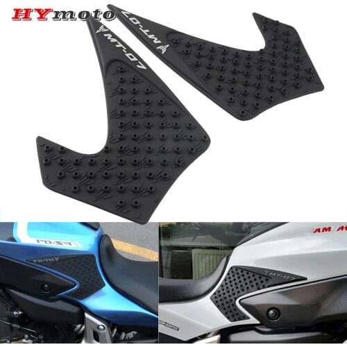 Newest Motorcycle Tank Pad Sticker For Yamaha MT-07 MT07 FZ07 2014 2015 2016 2017 Oil Tank Protector Anti Slip Tank Grip Decals