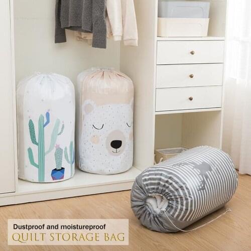 Animal Quilt Storage Bag Foldable Waterproof And Moisture-Proof Beam-Mouth Quilt Bag Clothing Organizer Bag Duffel Bag Pack