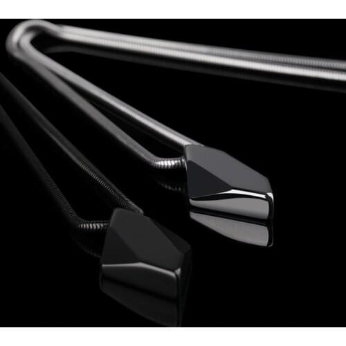 High Polished Tungsten Carbide Pendant Necklace for Man with 45/50/55cm Necklace, Engraving, Free Shipping