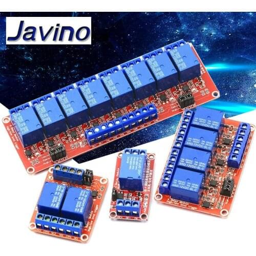 5V 1 2 4 8way 5V relay module with optocoupler isolation to support high and low level trigger development board kit for arduino