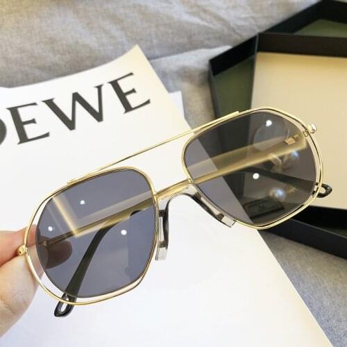 Luxury Brand Vintage Pilot Sunglasses Women 2020 New Fashion Driving Oversized Sun Glasses Female Men Big Unique Design Shades