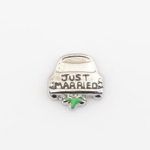 JUST MARRIED, Floating charms,Fit floating charm lockets, FC0293